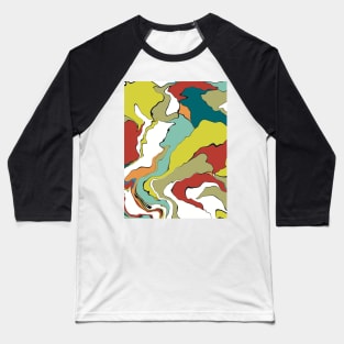 Liquid Abstract 4 Baseball T-Shirt